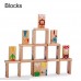 Sequence Puzzles-Domino Game-Building Blocks 3 in 1 Multipurpose Wooden Desktop Game for Ages 3-5 Kids B0721MGLS2